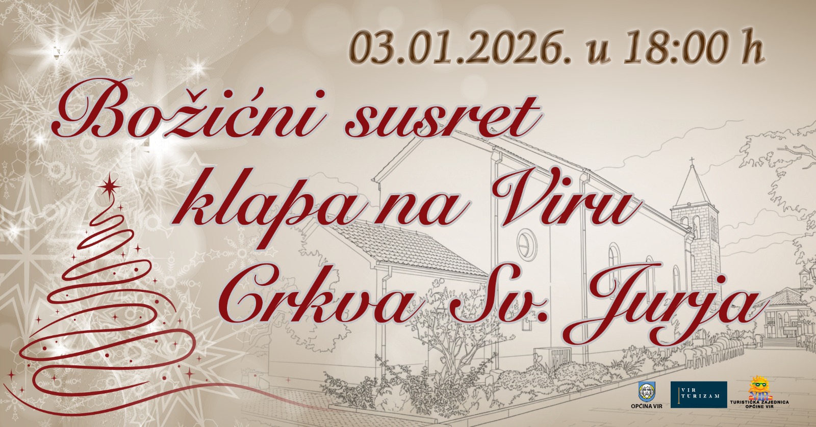DESETO JUBILARNO IZDANJE BOŽIĆNOG SUSRETA KLAPA I ZBOROVA U VIRU 