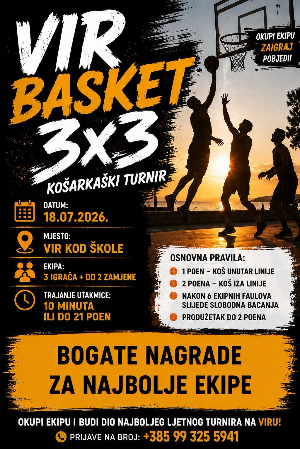 TURNIR U BASKETU 3 x 3